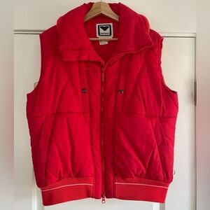 Vintage Obermeyer Red Puffer Vest - L